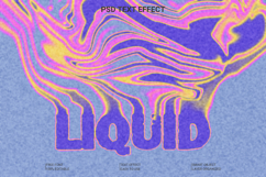 Liquid Melting Psychedelic Text Effect Product Image 1