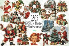1950’s Retro Christmas Sublimation Product Image 1