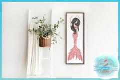 Beautiful Mermaid Ballerina Mandala Zentangle SVG Product Image 2