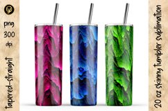 20 Oz Abstract Skinny Tumbler Bundle 6.6 Packs In One Product Image 7