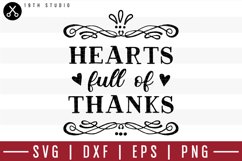 Hearts full of thanks SVG | M39F12 Product Image 1