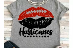 Football SVG DXF JPEG Silhouette Cameo Cricut Hurricanes lip Product Image 1