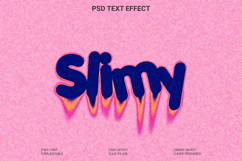 Slimy Dripping Slime Style Text Effect PSD Product Image 1