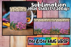 Luxe Leopard &amp; Flower Power Mug Art 15oz 11oz Product Image 1