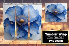 Whimsical Garden: 3D Floral Tumbler Art Product Image 1
