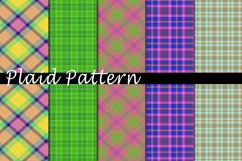 Plaid Pattern Digital Paper Bundle Product Image 1