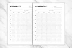 Water Tracker Editable Template 1 | Monthly Grid by Week Product Image 3