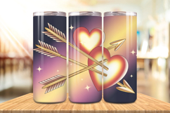 Valentine’s Day Cupid &amp; Arrows Tumbler Wrap PNG Big Bundle Product Image 2