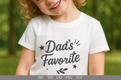 Dad&#039;s Favorite SVG Funny Family Design for T-Shirts and Gift Product Image 2