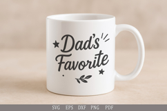 Dad&#039;s Favorite SVG Funny Family Design for T-Shirts and Gift Product Image 3