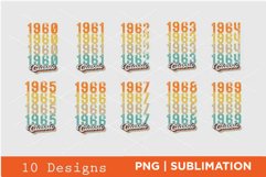 10 Retro Text State Sublimation Product Image 1