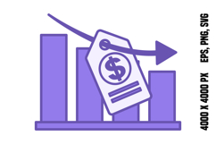 Colored Price Drop Icon Product Image 1