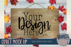 Wood sign craft mock up Fall themed |High Resolution JPEG Product Image 1
