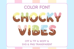 Chocky Vibes - Color Font Product Image 1