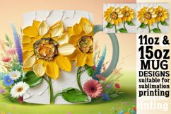3D Petal Radiance: Sublimation 11oz/15oz Mug Product Image 1