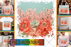 Leopard Luxe &amp; Sublimation Petal Power Art PNG Product Image 1