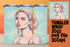 VIBRANT 20oz Tumbler Artwork , Beauty Woman Product Image 1