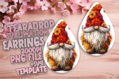 Ethereal Gnome Enchantment: Watercolor Teardrop Harmony Product Image 1