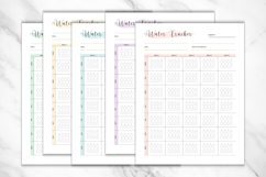 Water Tracker Editable Template 2 | Monthly Grid by Week Product Image 3
