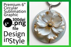 Spring Symphony: 3D Floral Round Designs Design PNG Product Image 1