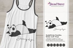 Sleeping Panda Bear SVG | Funny Panda Product Image 1