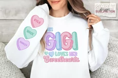 This Gigi Loves Her Sweethearts Sublimation Png Designs Product Image 2