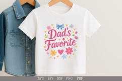 Dad&#039;s Favorite SVG Funny Family Design for T-Shirts and Gift Product Image 7