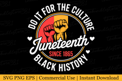 Juneteenth since 1865 Svg | Svg Cut Files Product Image 1
