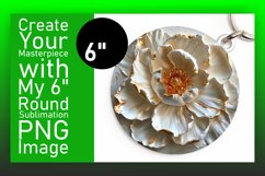 Radiant Blossoms: Sublimation Round Designs Art PNG Product Image 1