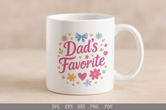 Dad&#039;s Favorite SVG Funny Family Design for T-Shirts and Gift Product Image 4