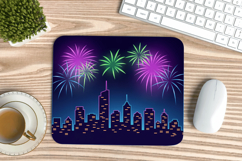Happy New Year PNG Mouse Pad,Festive New Year's Eve 2026 PNG Product Image 1