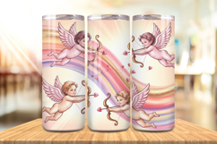 Valentine’s Day Cupid &amp; Arrows Tumbler Wrap PNG Big Bundle Product Image 4