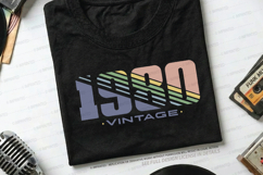 Vintage 1980 SVG Product Image 1