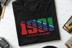 Vintage 1981 SVG Product Image 1