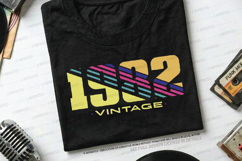 Vintage 1982 SVG Product Image 1