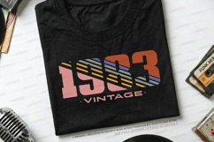 Vintage 1983 SVG Product Image 1