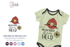 Mein Papa ist mein Held SVG | Feuerwehrmann SVG Product Image 1