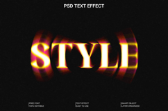 Dynamic Light Streak Text Effect PSD Template Product Image 1