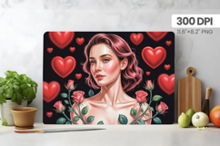 Afro Girl/Woman Melanin braided hair Cutting Board PNG Desig Product Image 1