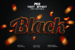 psd Black 3d text style Product Image 1