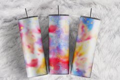 Custom Name Colorful Watercolor Gold Foil 20 oz tumbler wrap Product Image 1