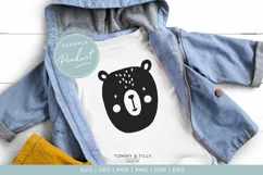 Scandinavian Style Bear - Cute Nursery Kids SVG Cut File Product Image 1