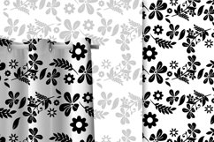 Black &amp; White Floral V02 Seamless Patterns Collection Product Image 6