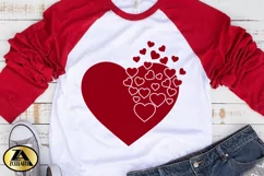 Valentine Heart SVG Valentines Day SVG Love Hearts SVG Product Image 4