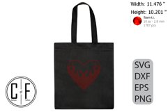 Heart on Fire Rhinestone Template Product Image 3