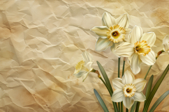 Beautiful Daffodils Background Wallpaper Product Image 1