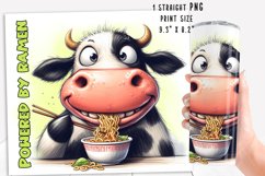 Funny Cow Skinny Tumbler Wrap Humorous Sayings PNG 20 oz. Product Image 2