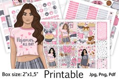 Weekend Home Valentines Printable Stickers Box Size 2"x1,5" Product Image 1