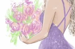 Flower Girl, Hand Drawn Illustration Product Image 3