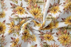 Watercolor sunflower seamless patterns- PNG, JPEG Product Image 7